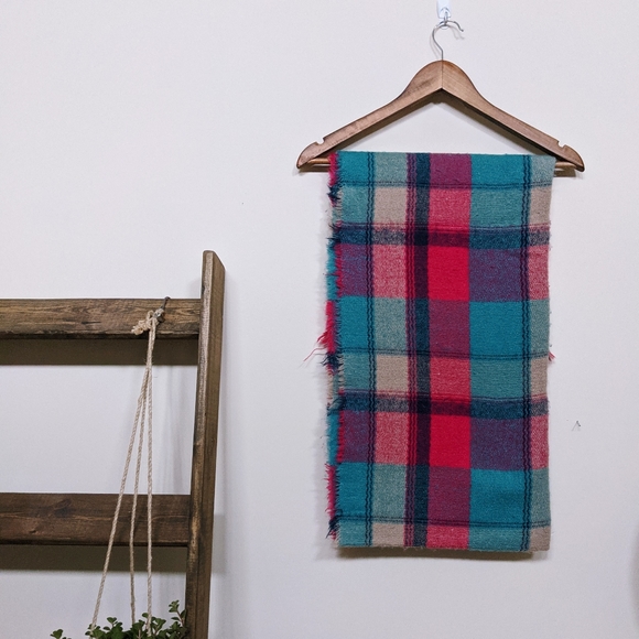 Plaid blanket scarf - Picture 1 of 4